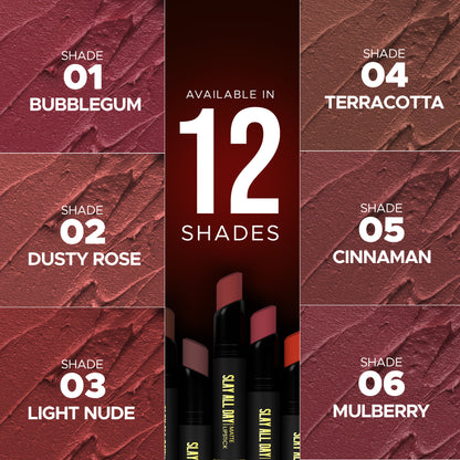 Hilary Rhoda Slay All Day Matte Lipstick - Dark Red 11 - Distacart