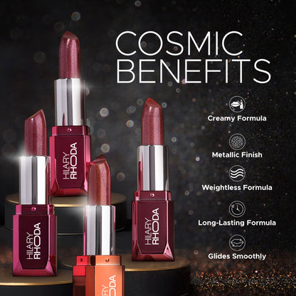 Hilary Rhoda Starlight Metallic Lipstick - Cosmic Candy 01 - Distacart