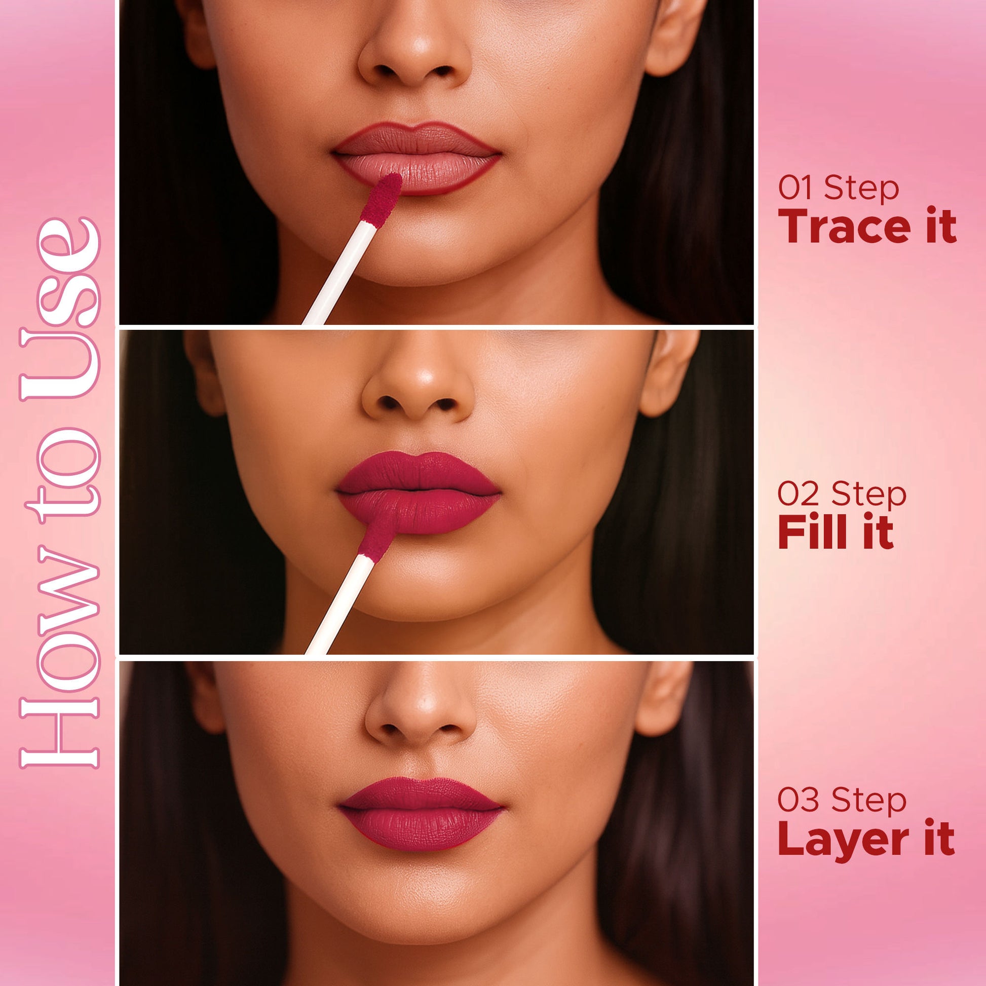Hilary Rhoda Matte Love Non Transfer Liquid Lipstick - Cherry Red 25 - Distacart