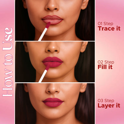 Hilary Rhoda Matte Love Non Transfer Liquid Lipstick - Rustic Brown 26 - Distacart