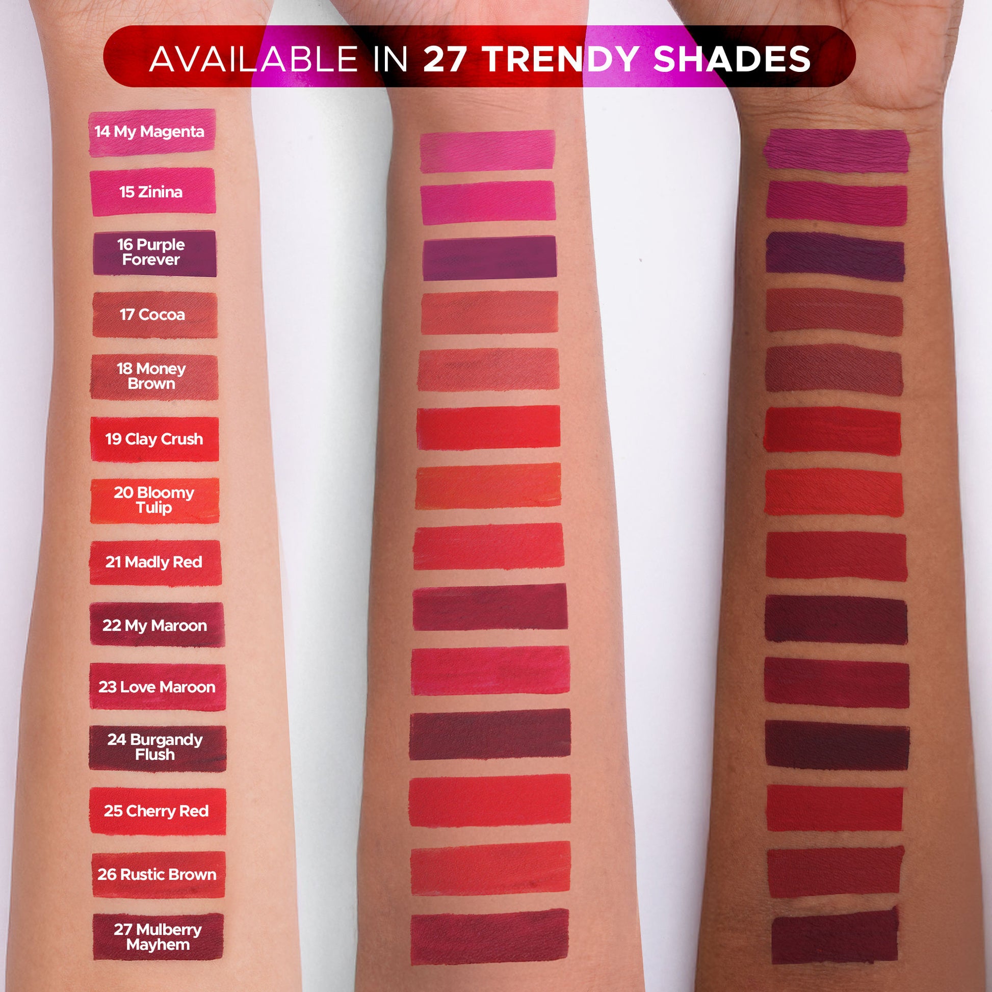 Hilary Rhoda Matte Love Non Transfer Liquid Lipstick - Rustic Brown 26 - Distacart