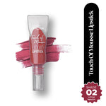 Thumbnail for Hilary Rhoda Touch Of Mousse Waterproof Lipstick - Little Peachy 02