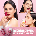 Thumbnail for Hilary Rhoda Touch Of Mousse Waterproof Lipstick - Ruby Pink 08 - Distacart