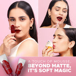 Thumbnail for Hilary Rhoda Touch Of Mousse Waterproof Lipstick - Wild Wine 10 - Distacart