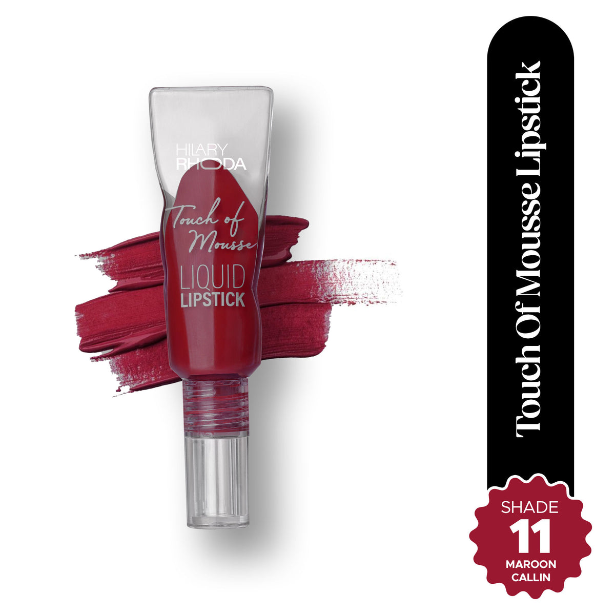 Hilary Rhoda Touch Of Mousse Waterproof Lipstick - Maroon Callin 11