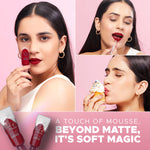 Thumbnail for Hilary Rhoda Touch Of Mousse Waterproof Lipstick - Maroon Callin 11 - Distacart
