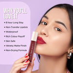Thumbnail for Hilary Rhoda Matte Trap Liquid Lipstick - Midnight Magenta 25 - Distacart