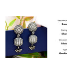 Thumbnail for New Stylish Oxidized Gold-Polished Gold Studs Earrings for Womens by House of Ree - Distacart