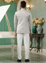 Thumbnail for Raivat Ethnic Art Silk Embroidery and Thread Work Jodhpuri in Grey Colour