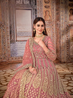 Thumbnail for Anaita Light Purple Embroidered Net Anarkali Suit - Distacart