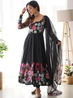 Thumbnail for Kalini Women Floral Printed Regular Kurta with Trousers & With Dupatta - Distacart