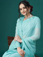 Thumbnail for kasee Ethnic Motifs Embroidered Embellished Saree - Distacart