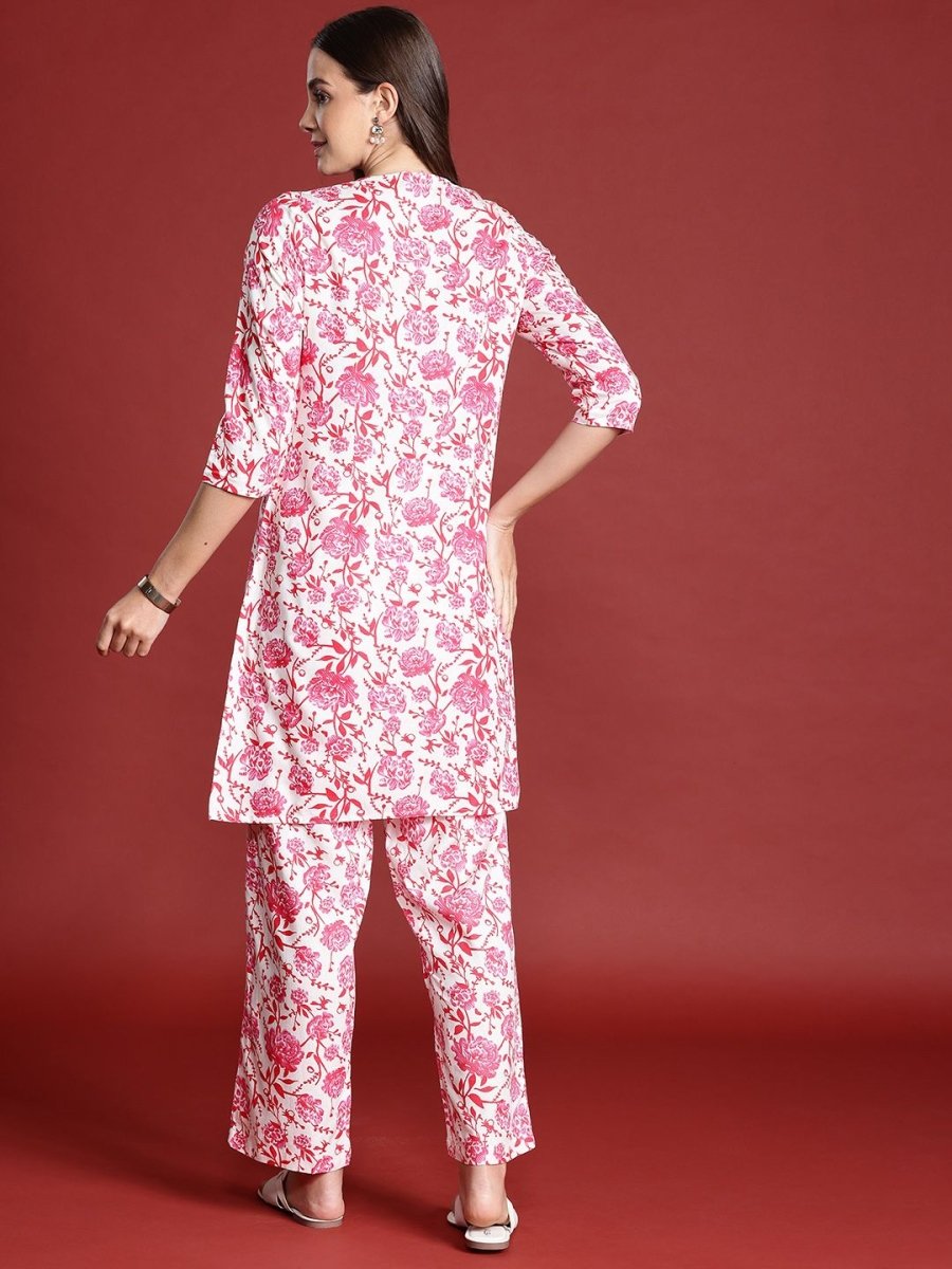 Anouk Floral Print Kurta with Trousers