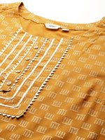 Thumbnail for Sztori Plus Size Printed Gotta Patti Kurta