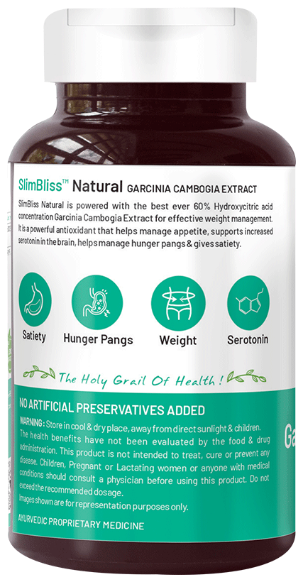 bliss welness weight management garcinia combogia 2000 veg tablet