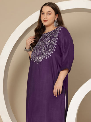 Sztori Plus Size Geometric Print Kurta - Distacart
