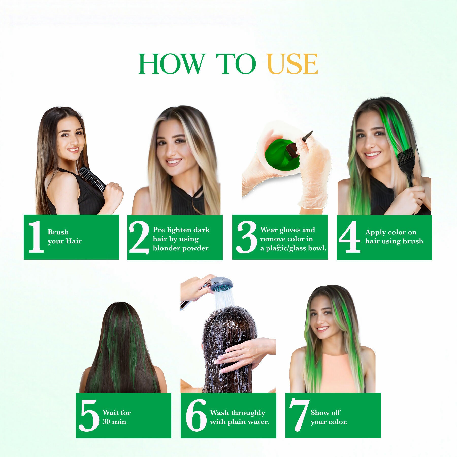 Cosglam Semi Permanent Hair Color for Women & Men (#42 Emerald Green) - Distacart