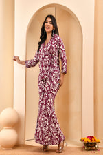 Thumbnail for Vaasva Women Ikat Cord Set With Bell Bottom Pants