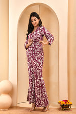 Thumbnail for Vaasva Women Ikat Cord Set With Bell Bottom Pants