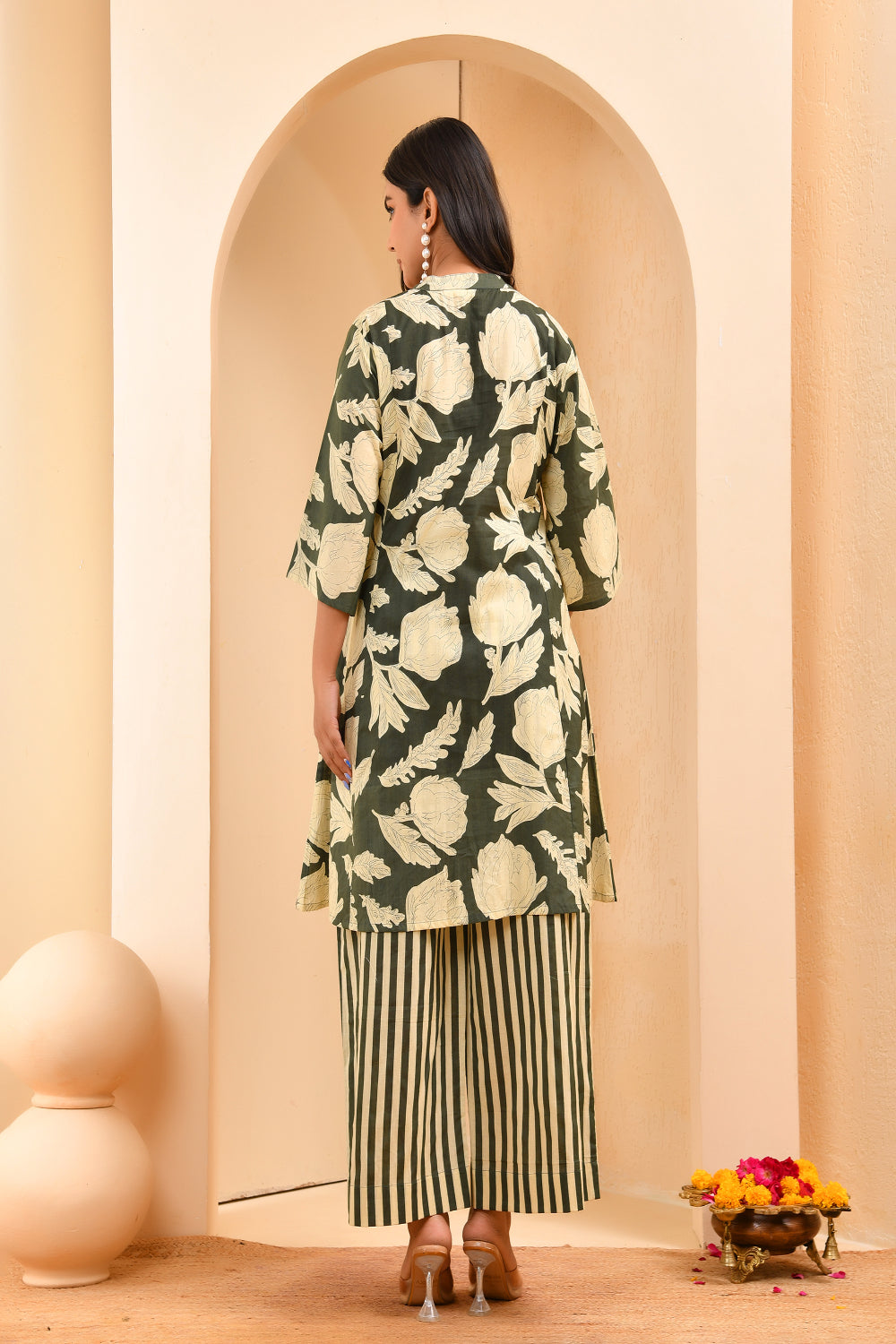 Vaasva Women Floral Aline Printed Cord Set - Distacart