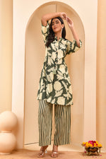 Thumbnail for Vaasva Women Floral Aline Printed Cord Set