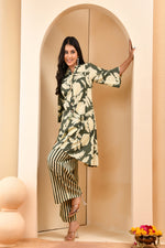 Thumbnail for Vaasva Women Floral Aline Printed Cord Set