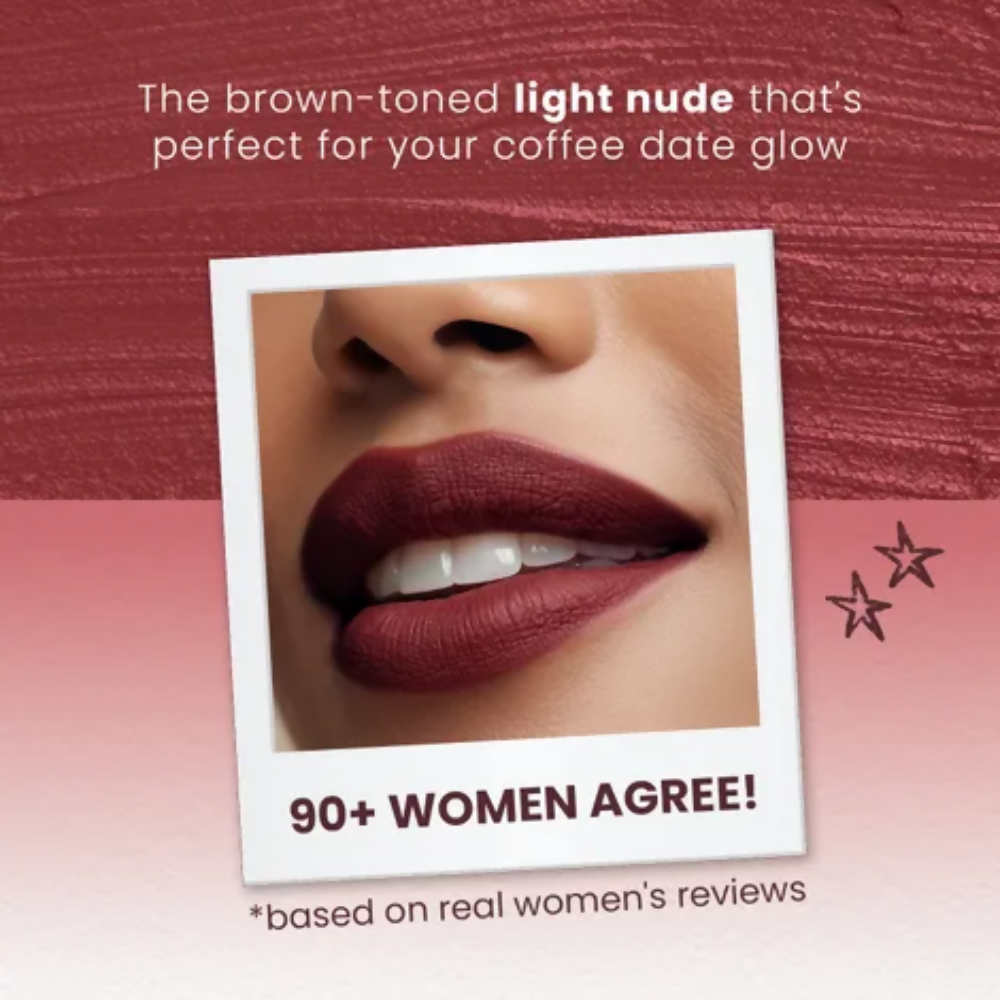 NY Bae Velvet Mousse Liquid Lipstick - Barely Bold 08 - Distacart