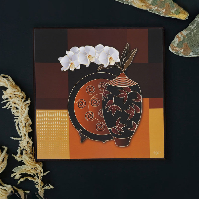 Tehzeeb Creations Golden Embossed Wall Painting