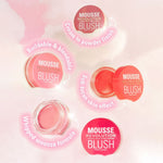 Thumbnail for Makeup Revolution Mousse Blush - For Cheeks & Eyes Non Sticky-Soft Focus Effect - Grape Fruit Coral - Distacart