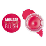 Thumbnail for Makeup Revolution Mousse Blush - For Cheeks & Eyes Non Sticky-Soft Focus Effect - Juicy fuchsia Pink