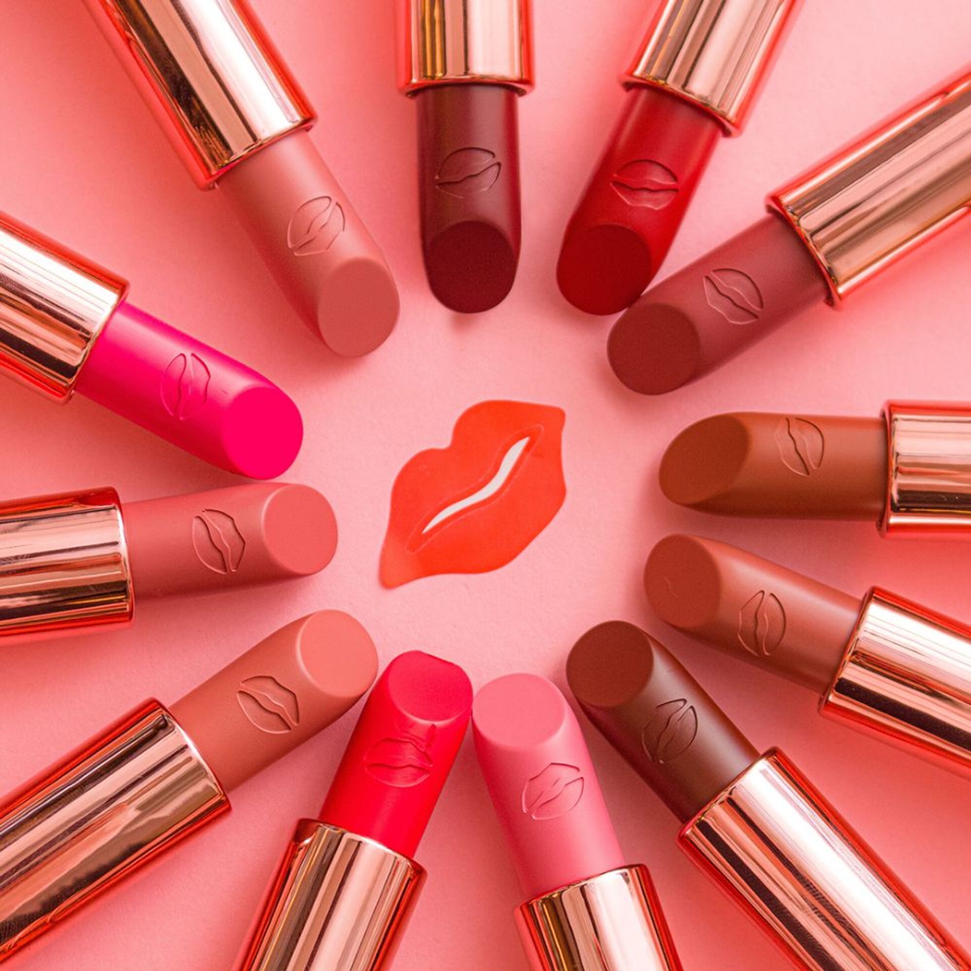 Makeup Revolution Satin Kiss Lipstick - Heart Race Peach Nude - Distacart