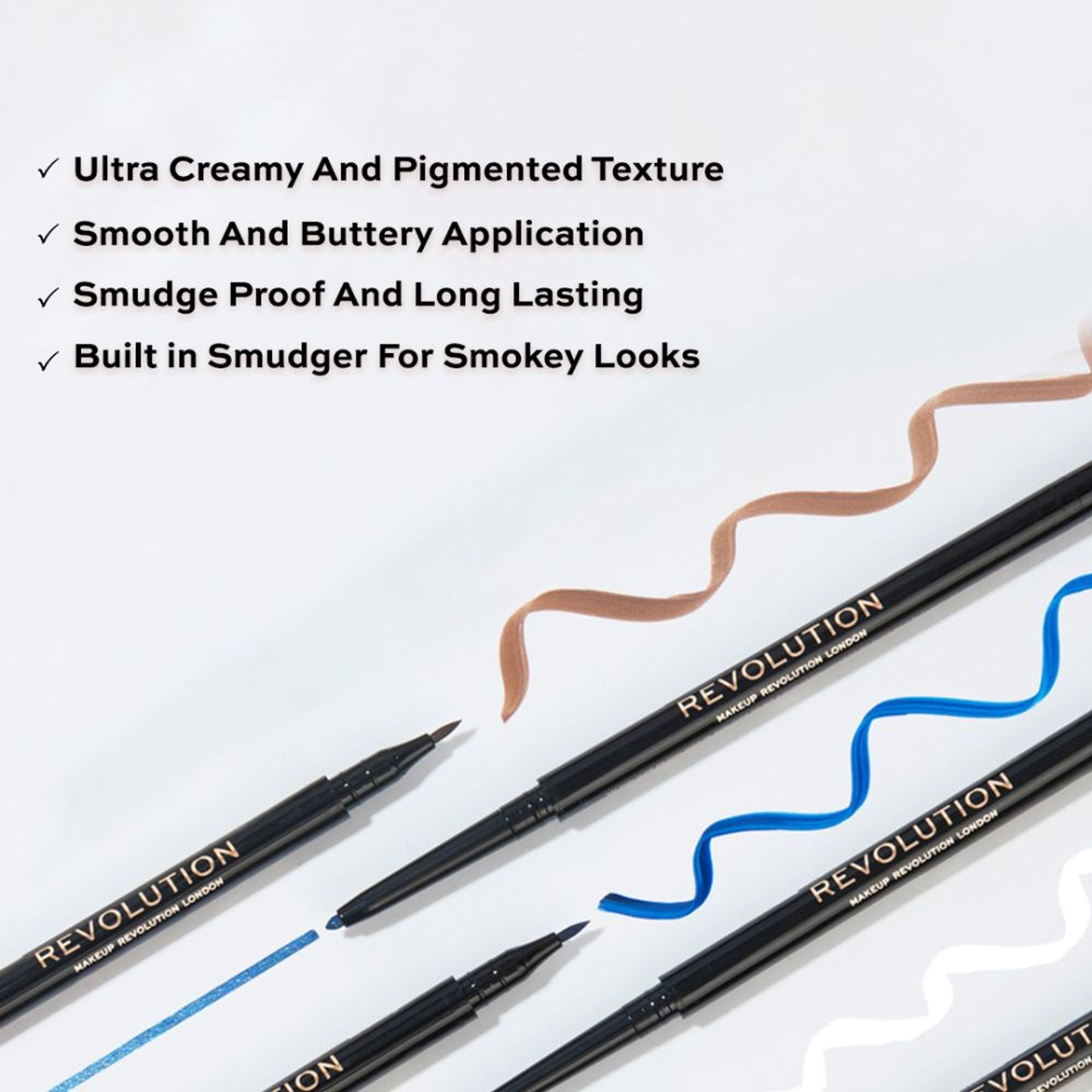 Makeup Revolution Felt & Kohl Eyeliner - Green