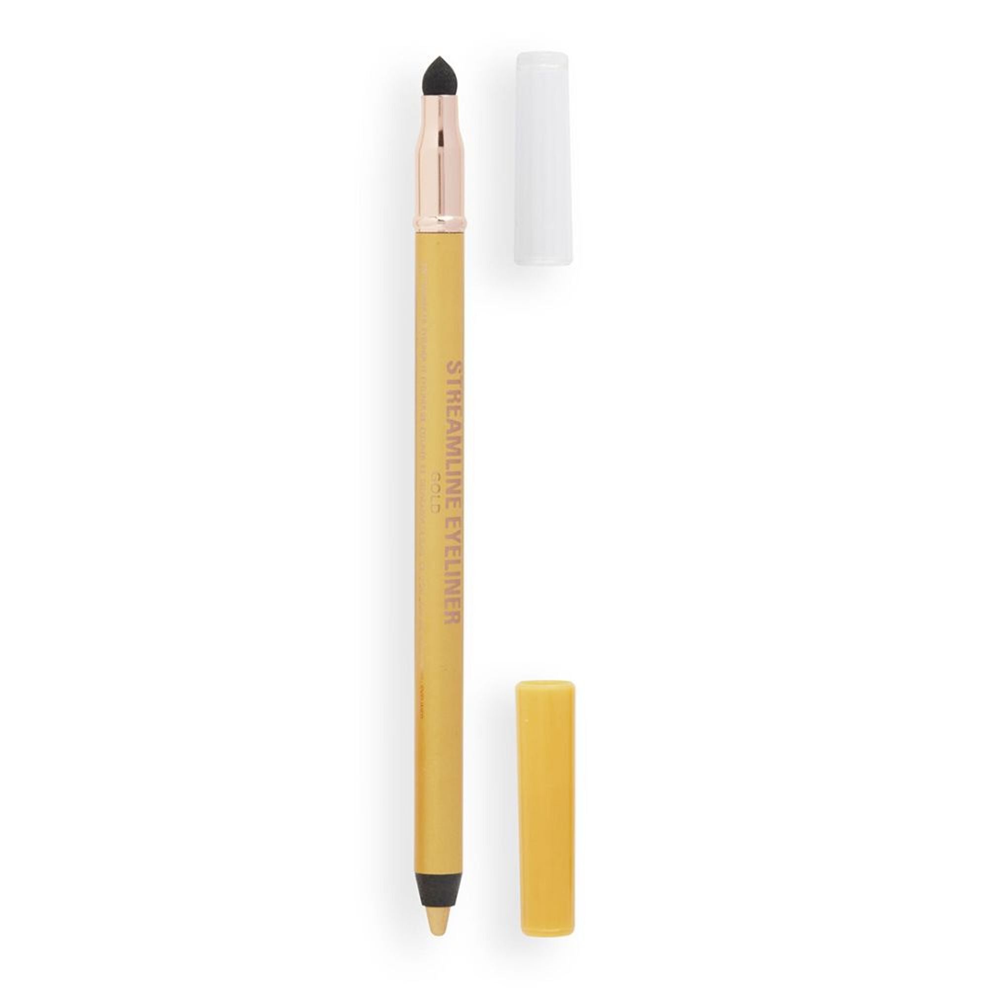 Makeup Revolution Streamline Waterline Eyeliner Pencil-Ultra Creamy Smudge Proof Smokey Looks - Gold - Distacart