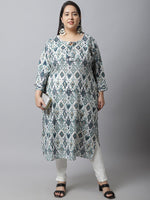 Thumbnail for TAG 7 Women Plus Size Off White Solid Ankle Length Leggings - Distacart