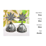 Thumbnail for New Stylish Oxidized Gold-Polished Gold Studs Earrings for Womens by House of Ree - Distacart