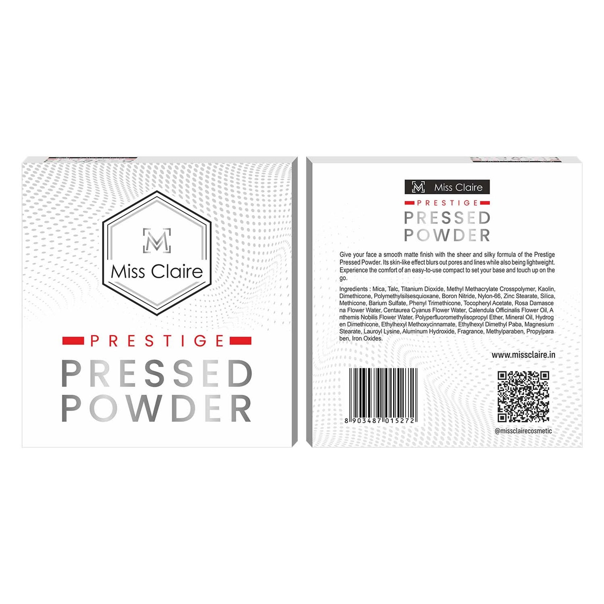 Miss Claire Prestige Pressed Powder - 21 Natural Beige - Distacart