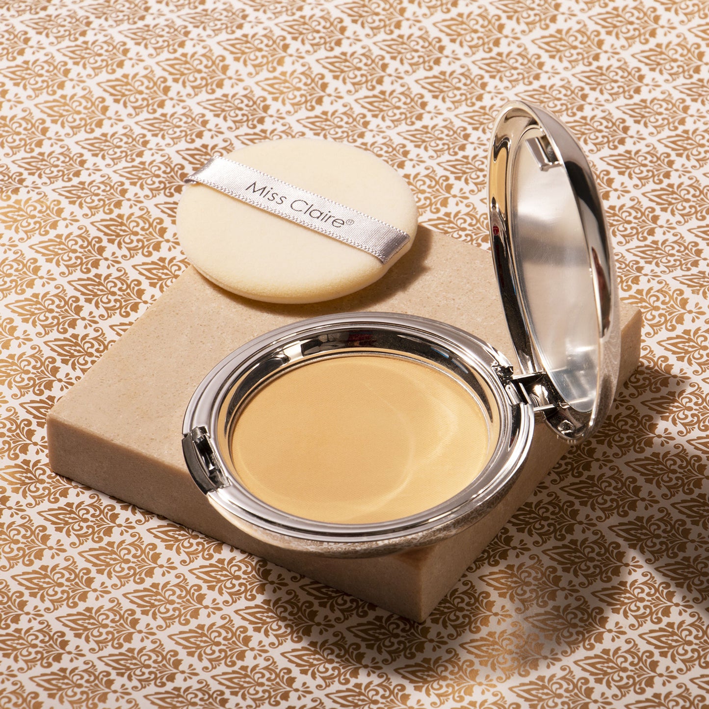 Miss Claire Prestige Pressed Powder - 21 Natural Beige - Distacart