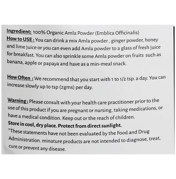 Minature Amla Organic Powder