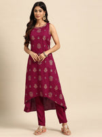 Thumbnail for All About You Ethnic Motifs Printed Sequinned Kurta with Trousers - Distacart