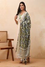 Thumbnail for Vaasva Women Cream Embroidered Suit Set