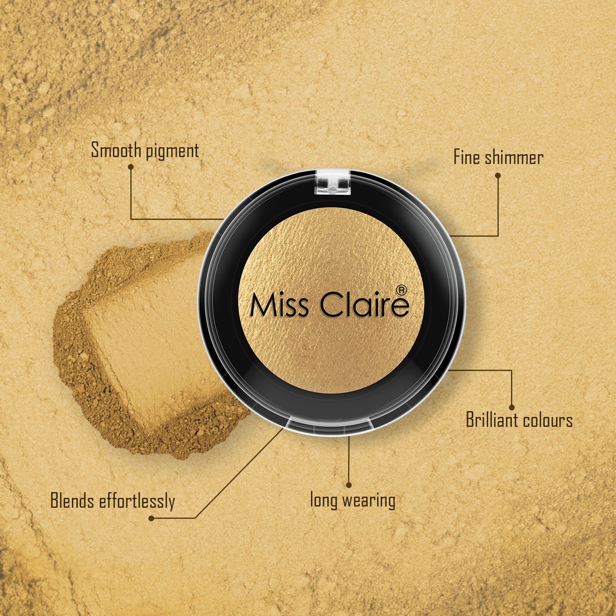 Miss Claire Baked Eyeshadow - 16 - Distacart