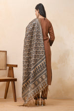 Thumbnail for Vaasva Women Brown Embroidered Suit Set