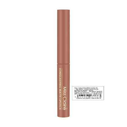 Miss Claire Long Lasting Matte Lipstick - Nude Brown 36 - Distacart