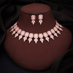 Thumbnail for Tehzeeb Creationss Baby Pink Colour Choker With Stud - Distacart