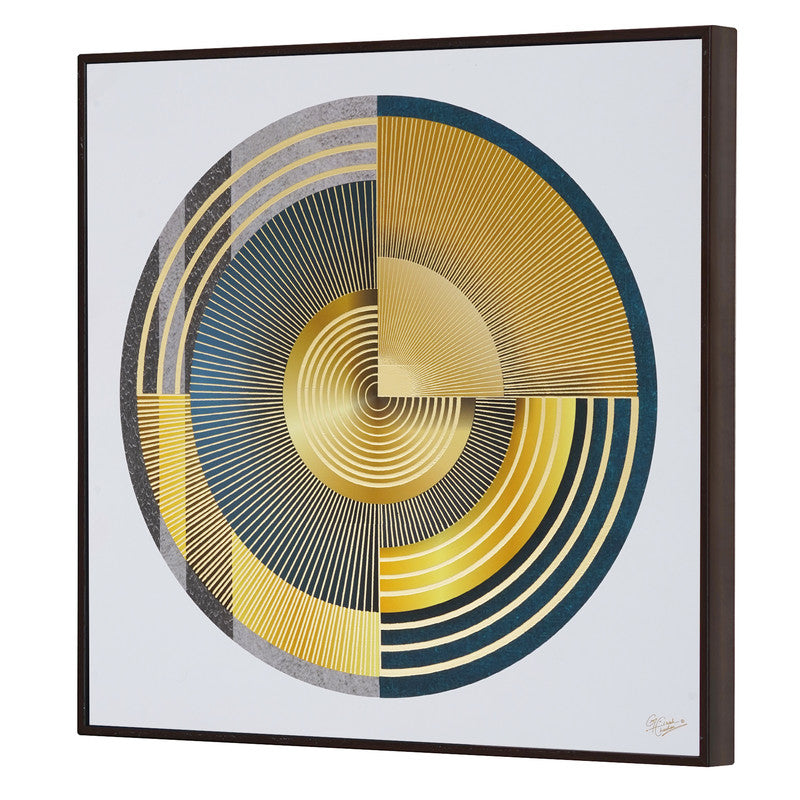 Tehzeeb Creations Golden Embossed Wall Painting