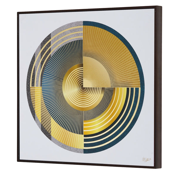 Tehzeeb Creations Golden Embossed Wall Painting