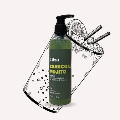 Atisa Charcoal Mojito Body Wash - Distacart
