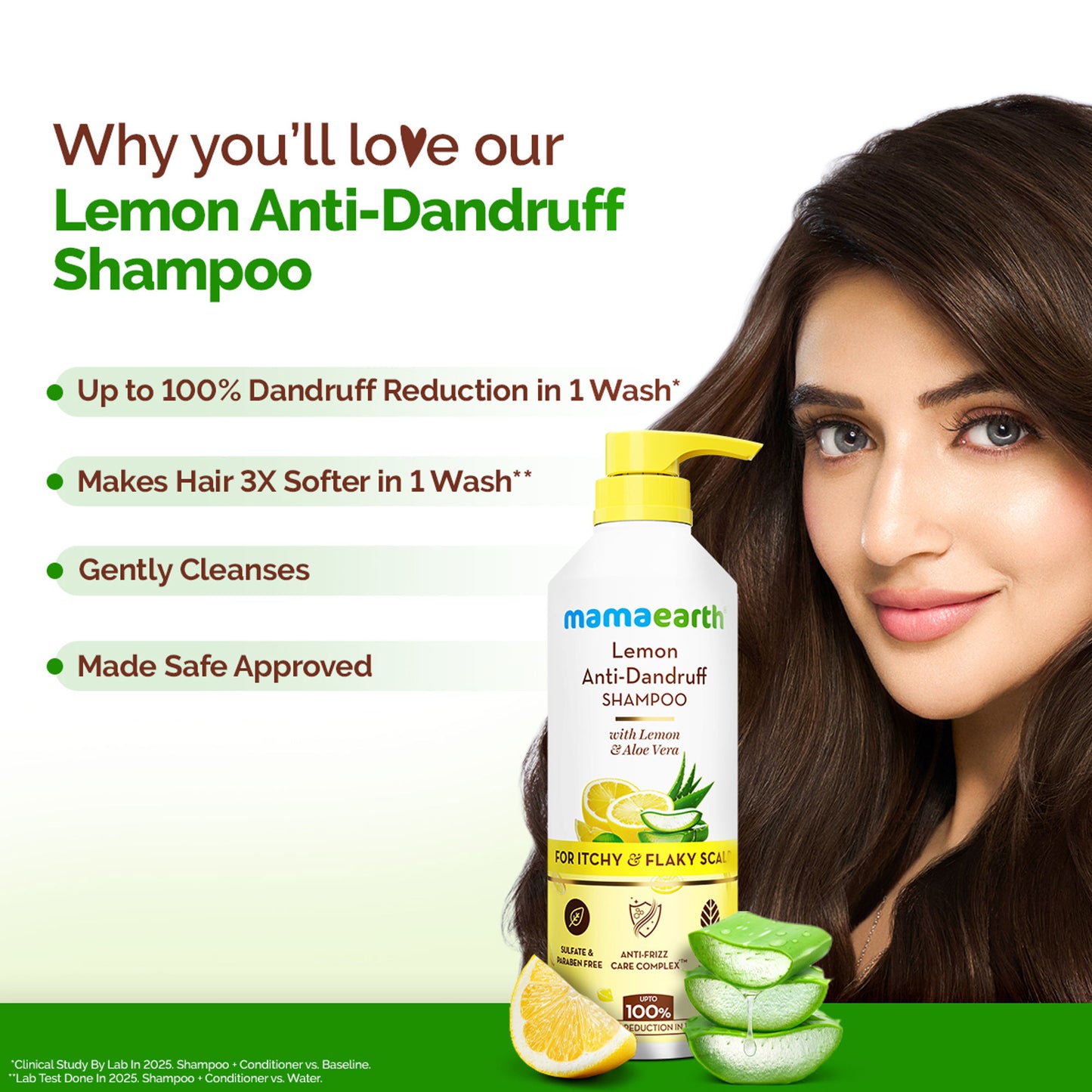 Mamaearth Lemon Anti-Dandruff Shampoo - Dista