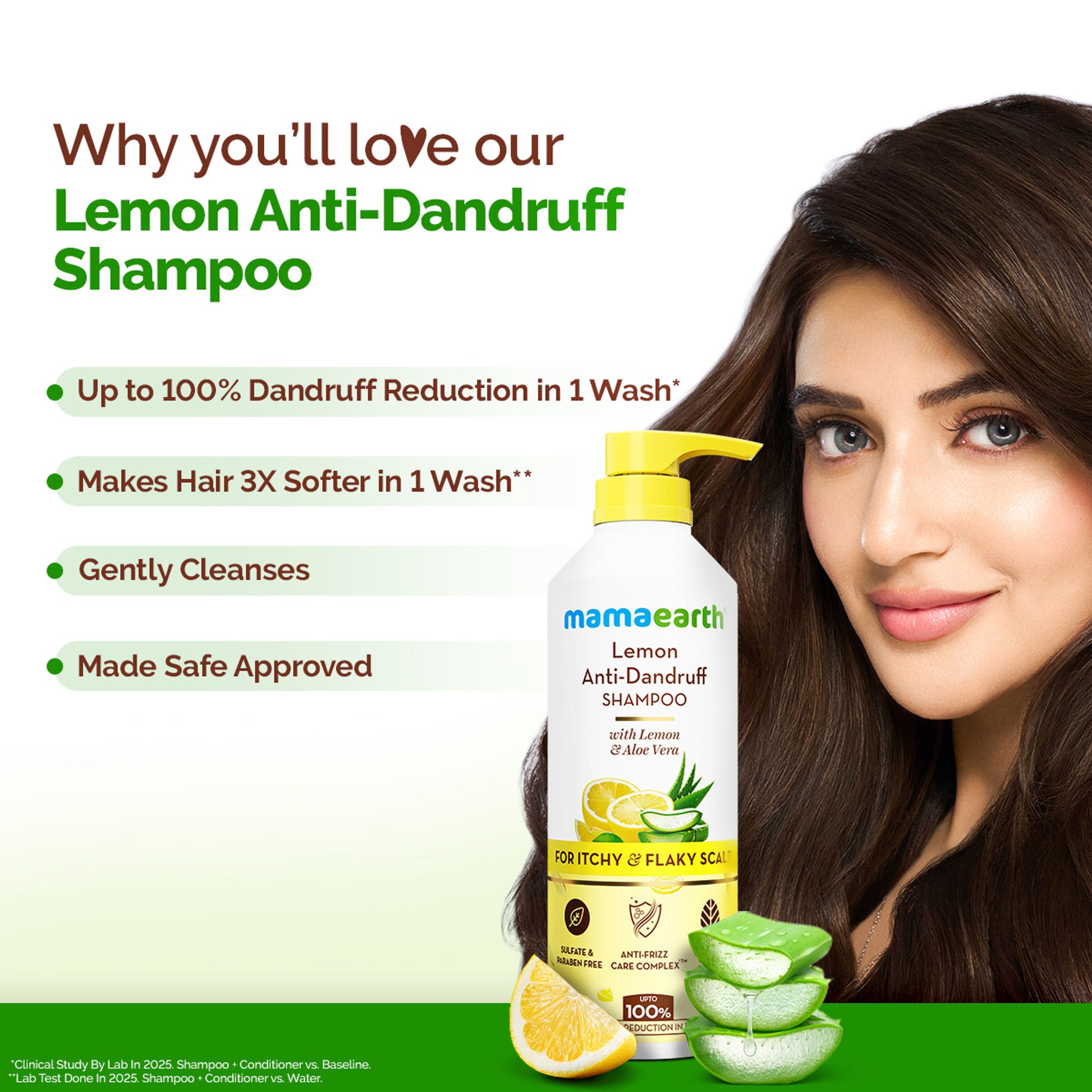 Mamaearth Lemon Anti-Dandruff Shampoo - Dista