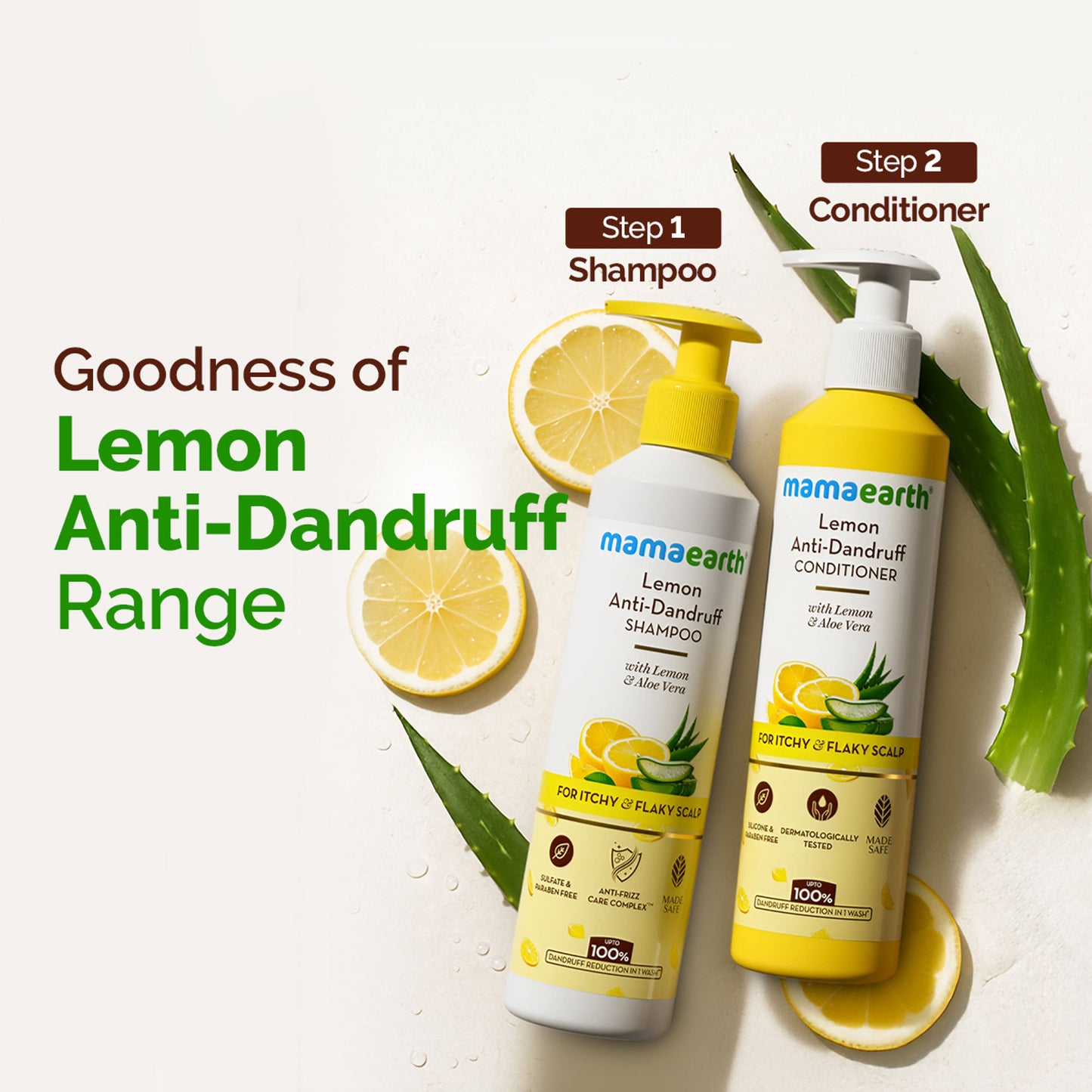 Mamaearth Lemon Anti-Dandruff Shampoo - Dista